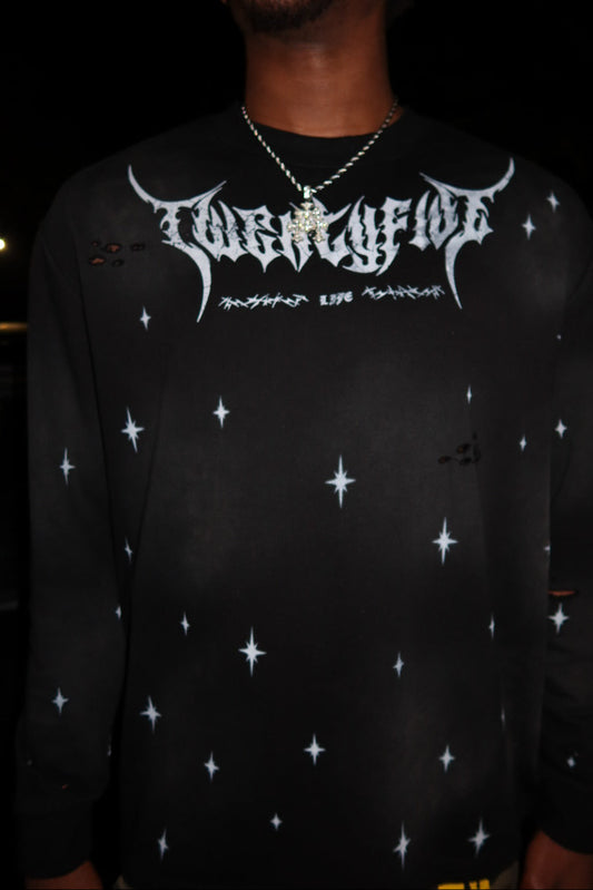 "ROOTED" TFL LONG SLEEVE SHIRT [BLACK]