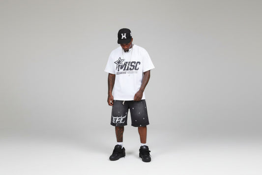 "ROOTED" TFL JEAN SHORTS